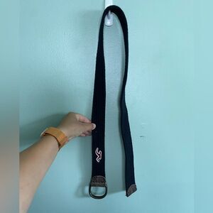 Hollister Men's Navy Corded Woven Adjustable D Ring Belt